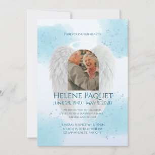 Memorial Invitation Template – Angel Design