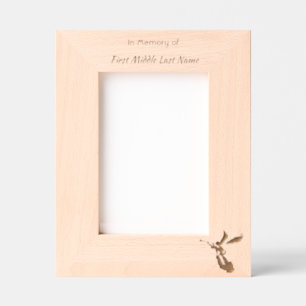 Memorial Keepsake Angel Reaching  Etched Frames