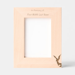 Memorial Keepsake Angel Reaching  Etched Frames