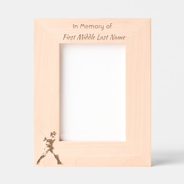 Memorial Keepsake Baseball Softball  Etched Frames (Front)