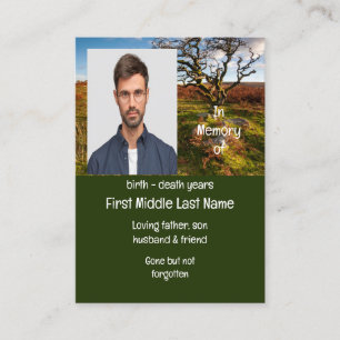 Memorial  Keepsake Beautiful Desert Savannah Business Card