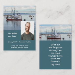 Memorial Keepsake Commercial Fisherman Calling Card