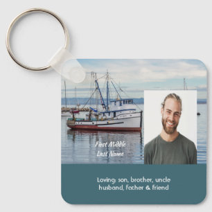 Memorial Keepsake Commercial Fisherman Key Ring