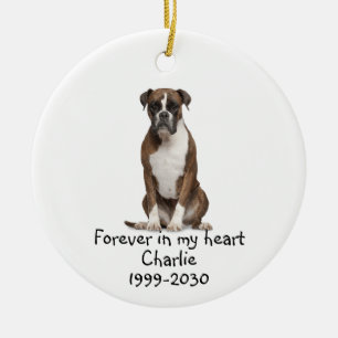 Memorial Keepsake Dog Pet Animal Ceramic Ornament