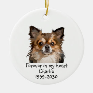 Memorial Keepsake Dog Pet Animal  Ceramic Ornament