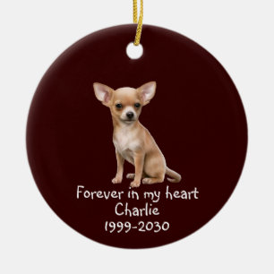 Memorial Keepsake Dog Pet Animal Customise Ceramic Ceramic Tree Decoration