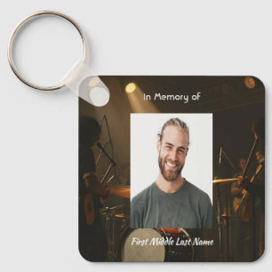 Memorial Keepsake Drummer Drums Band  Key Ring
