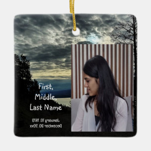 Memorial Keepsake Gone But Not Forgotten Ceramic Ornament