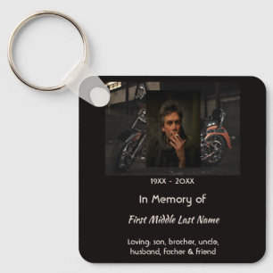 Memorial Keepsake Motorcycle Biker Key Ring