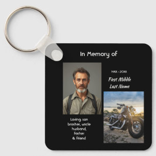 Memorial Keepsake Motorcycle Chopper Key Ring