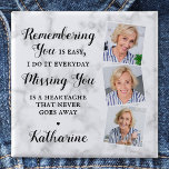 Memorial Keepsake Remembrance Photo Funeral 15 Cm Square Badge<br><div class="desc">Honor your loved one with a custom photo memorial funeral button. This unique memorial keepsake button is the perfect gift for yourself, family or friends to pay tribute to your loved one. We hope your memorial in loving memory funeral button will bring you peace, joy and happy memories. Quote "...</div>