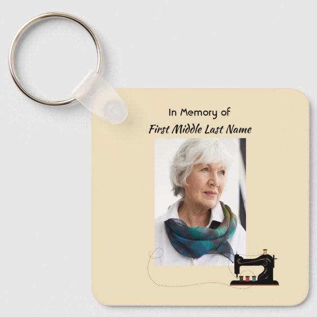  Memorial Keepsake Seamstress  Key Ring (Front)