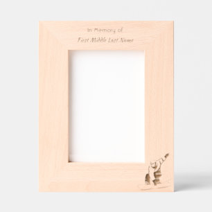 Memorial Keepsake Snowboarding Winter Etched Frames