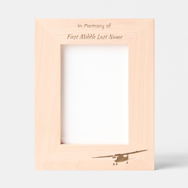  Memorial Keepsakes Pilot Airplane Sunset Etched Frames (Front)