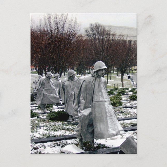 memorial korean soldiers postcard (Front)
