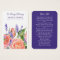 Memorial Lavender Peach Roses Funeral Prayer Card