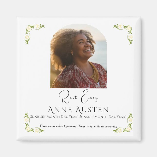 Memorial Magnet – Personalized Tribute Keepsake (Front)