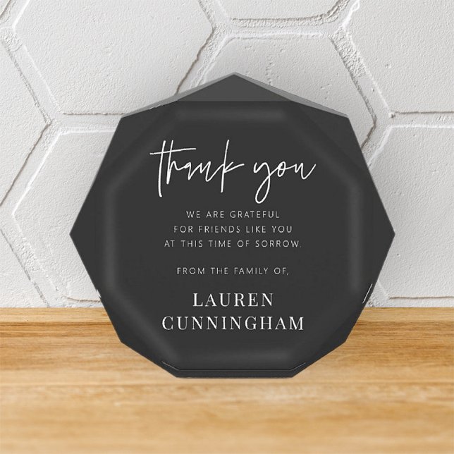 Memorial Modern Simple Minimalist Chic Photo Block (Creator Uploaded)
