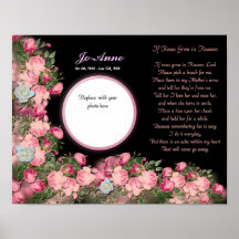 Memorial - Mother - IF Roses Grown in Heaven Poem