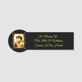 Memorial name tag