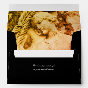 Memorial or Funeral Envelope - Mourning with Angel