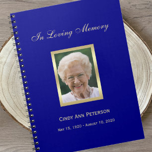 Memorial or Funeral Guest Book Notebook
