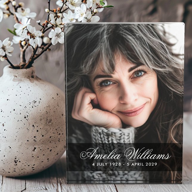 Memorial photo calligraphy script name dates (Memorial photo calligraphy script name dates)