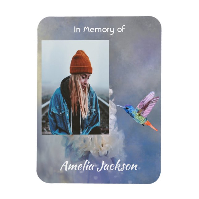 Memorial Photo Celebration of Life Keepsake  Magnet (Vertical)
