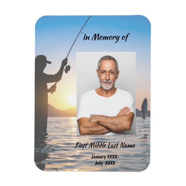 Memorial Photo Celebration of Life Keepsake Magnet (Vertical)