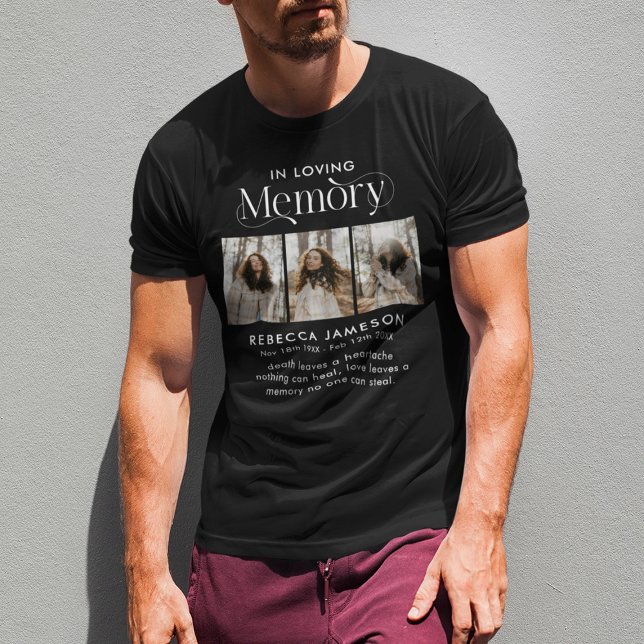 Memorial Photo Collage 'In Loving Memory' T-Shirt (Creator Uploaded)