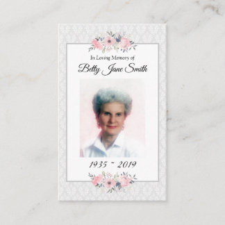 Memorial Photo Prayer Card | The Lord's Prayer