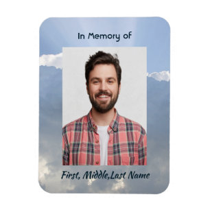 Memorial Photo Prayer Heavenly Sky Magnet