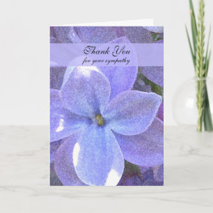 Memorial Photo Thank You Card -- Lilacs