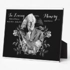 Memorial Photo Vintage Flower Remembrance Keepsake