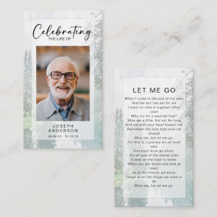 Memorial Prayer Card   Forest