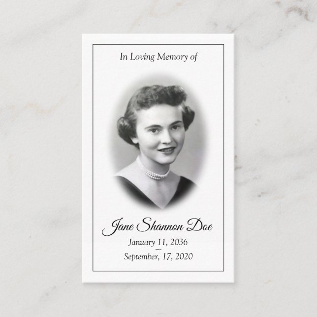 Memorial Prayer Card - The 23rd Psalm (Front)