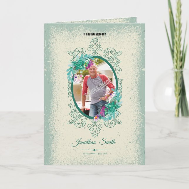 Memorial Program Brochure Programme (Front)