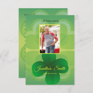 Memorial  Program Card