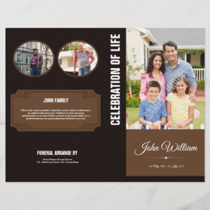 Memorial Program Template