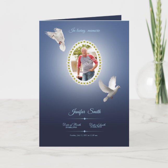 Memorial Program Template (Front)