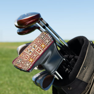 Memorial quilt golf head cover