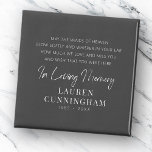 Memorial Quote Modern Elegant Simple Chic Magnet<br><div class="desc">All against a backdrop of pure white. These elements are simple,  modern,  minimalist and light. 

This is designed by White Oak Memorials. exclusive for Zazzle.

Available here:
http://www.zazzle.com/store/whiteoakmemorials</div>