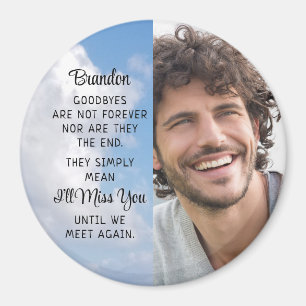 Memorial Quote Photo Personalised Keepsake Magnet