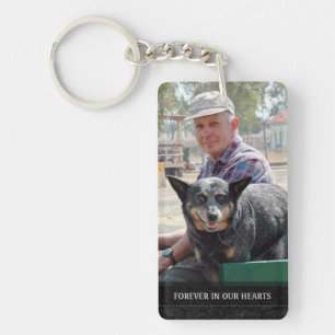 Memorial - Red Barn Scene Back - They Are Where We Key Ring