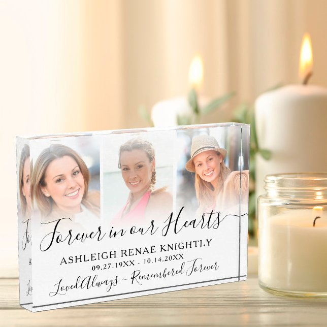 Memorial Remembrance 3 Photo Tribute Keepsake (Creator Uploaded)