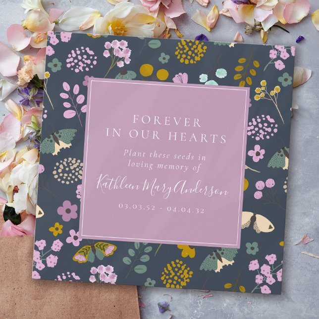 Memorial Seed Packet Wildflower Butterflies Envelope (Creator Uploaded)