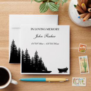 Memorial Seed Packets Fishing Funeral Wildflower Envelope