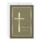 Memorial Service Gold Cross Invitation