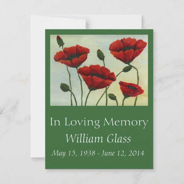 Memorial Service Invitation (Front)