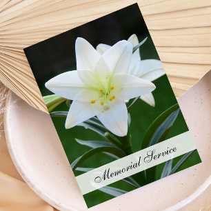 Memorial Service Invitation -- Lily